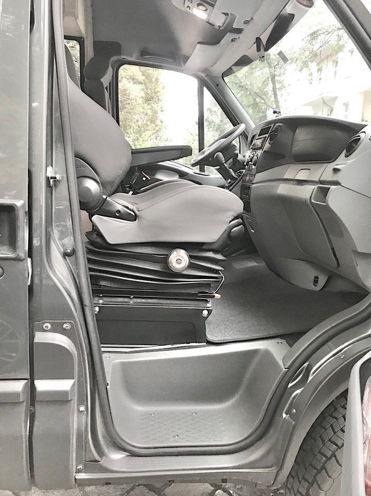Cab door area